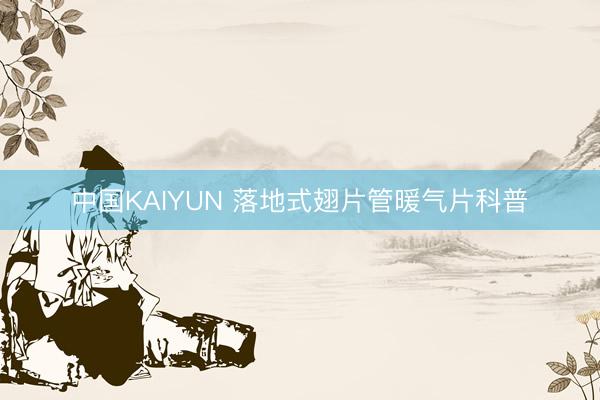 中国KAIYUN 落地式翅片管暖气片科普