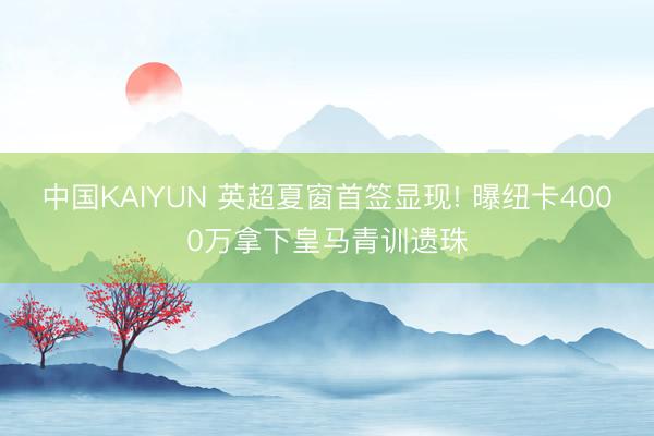 中国KAIYUN 英超夏窗首签显现! 曝纽卡4000万拿下皇马青训遗珠